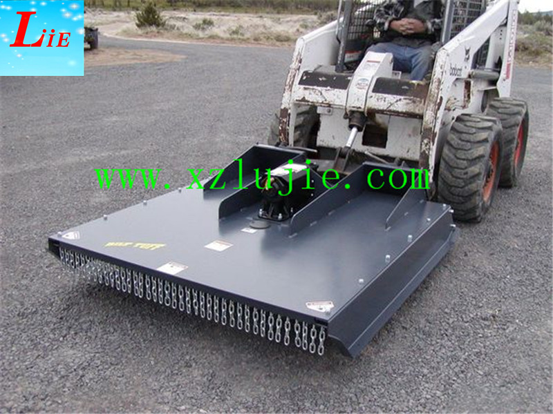 Skid steer grass mower grass cutter attachment